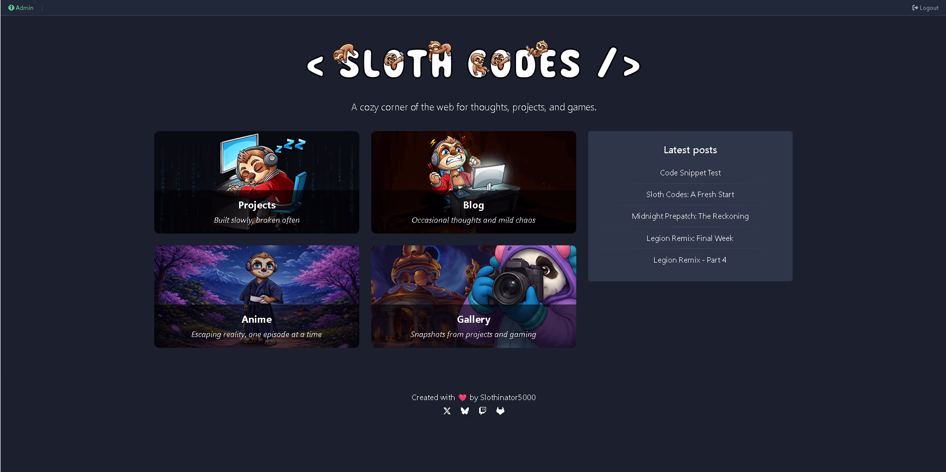 New Website Layout