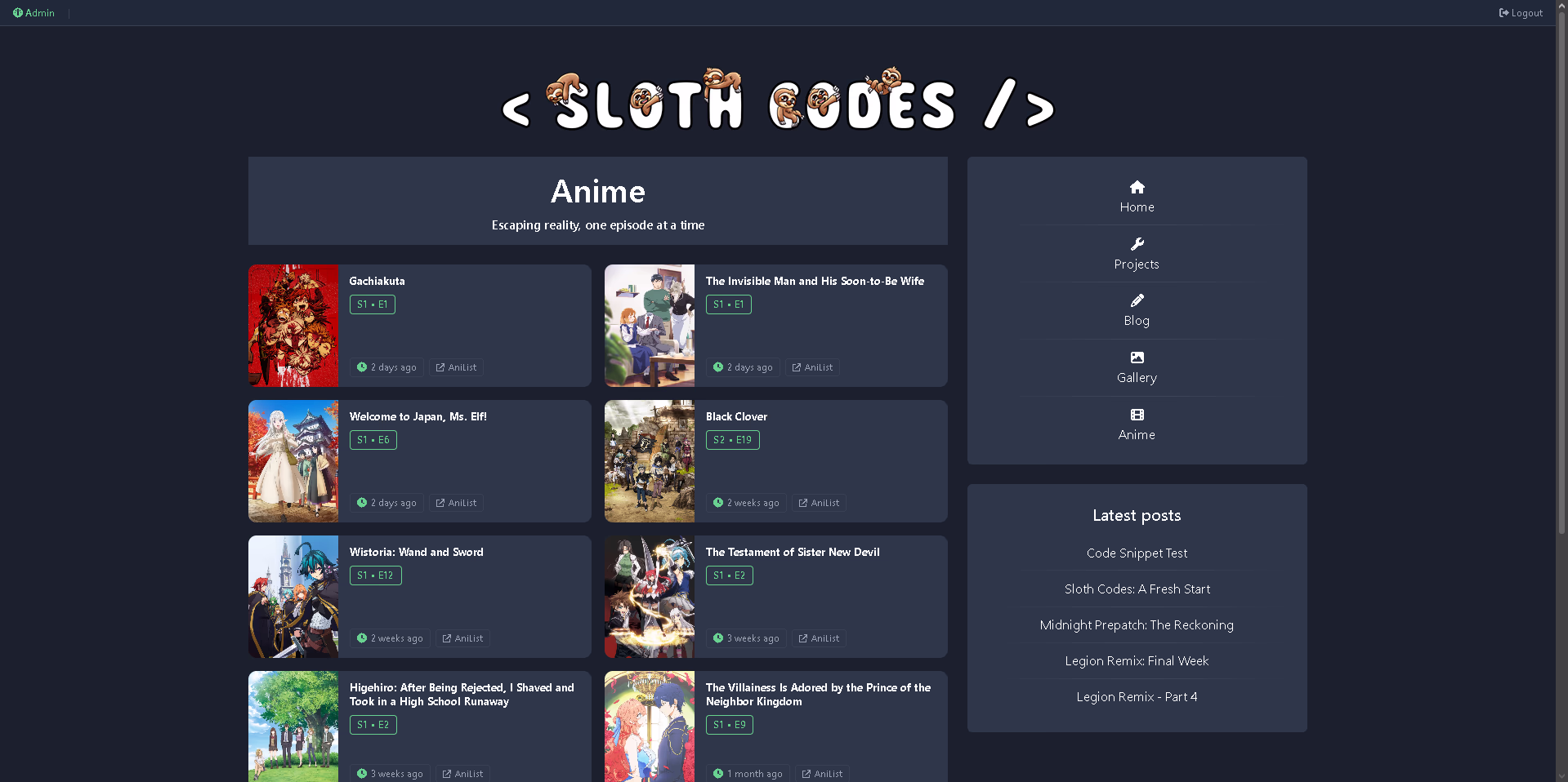 Anime Tracker