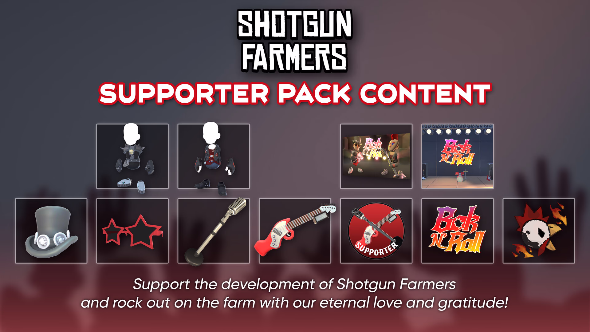 Supporter Pack Contents